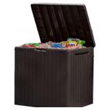 KETER CITY 30 GALLON RESIN OUTDOOR STORAGE BOX AND