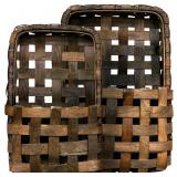 CWI WOOD HANGING BASKET - SMALL AND LARGE WALL ORG