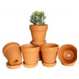 1 LOT,OF (16) MINI TERRACOTTA CLAY SEEDLING STARTE