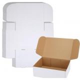 WIFTREY 12X9X4 INCHES SHIPPING BOXES WHITE SET OF