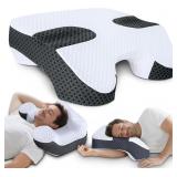 SAHEYER SIDE SLEEPER PILLOW WITH ARM HOLES, 2 IN 1
