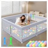 XVISHX BABY PLAYPEN 50 X 50 INCH PLAY PEN PLAYARDS
