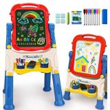KIDS EASEL FOR TODDLERS AGE 2-4 ART MAGNETIC WHITE
