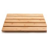 GOBAM NATURAL BAMBOO BATH MAT - NON-SLIP SHOWER &