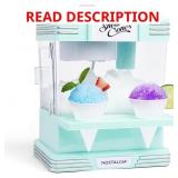 NOSTALGIA SNOW CONE MACHINE WITH 2 REUSABLE PLASTI