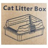 KISENG STAINLESS STEEL KITTEN LITTER BOX WITH LITT