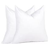 PUREDOWN  FEATHER DOWN THROW PILLOW INSERTS 22 X 2