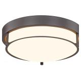 12 INCH FLUSH MOUNT CEILING LIGHT, 2-LIGHT CLOSE T
