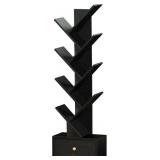 SHEEPAM 8 TIER TREE BOOKSHELF WITH DRAWER, FREE ST