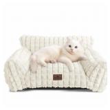 BEIGE CAT COUNCH BED