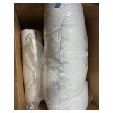 1 LOT OF (2) COZYLUX WHITE PILLOWS