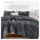 SMOOFY FLUFFY QUEEN COMFORTER SET, FAUX FUR COMFOR