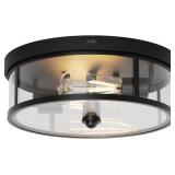 OUTDOOR FLUSH MOUNT CEILING LIGHT - 12.5IN MOTION