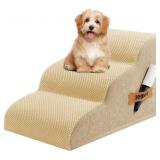 ROMROL DOG STAIRS RAMP FOR BEDS COUCHES, EXTRA WID