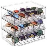 LALOBLUE CLEAR ACRYLIC SUNGLASSES ORGANIZER, STACK