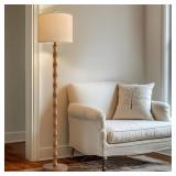BOBOMOMO 62" RUSTIC FLOOR LAMP FOR LIVING ROOM, RE
