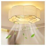 $202 19 IN. 4-LIGHT INDOOR BOHO FABRIC GOLD MODERN