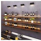 $180 WALL MOUNTED SOLID WOOD WINE RACK, LARGE WINE