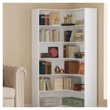 $160 CORNER BOOKSHELF WITH 6 TIER LARGE CORNER SHE