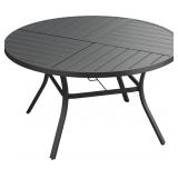 $240 VICLLAX 53" ROUND PATIO DINING TABLE FOR 6-8,