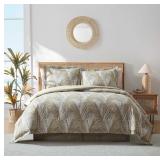 $187 TOMMY BAHAMA - CALIFORNIA KING COMFORTER SET,