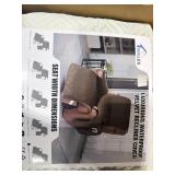 LIGHT BROWN LUXURIOUS WATERPROOF VELVET RECLINER C