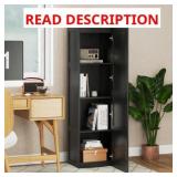 $149 COSTWAY JZ10387DK TALL STORAGE CABINET WITH 4