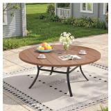$329 METAL PATIO TABLE ROUND OUTDOOR DINING TABLE