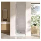 $260 FRAMELESS PIVOT GLASS SHOWER DOOR, 24-25.4 IN