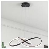 $187 1-LIGHT DIMMABLE INTEGRATED LED BLACK IRREGUL