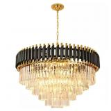$420 MODERN CRYSTAL CHANDELIER 31.6 IN. 17-LIGHT G