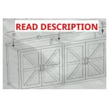 GREY OAK + BLACK CABINET