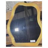 GOLD ABSTRACT SHAPED MIRROR