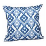 16" X 16" HIPSTER GEOMETRIC PRINT PILLOW, BLUE