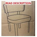 2 PIECE GREEN COTTEN VELVET CHAIR