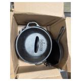 1 LOT OF (4) LODGE CAST IRON PANS/SKILETS