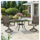 $263 1 LOT OF (2) OUTDOOR SWIVEL CHAIRS *ONLY*