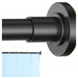 CORKLATTA BLACK SHOWER CURTAIN ROD 31 TO 80 INCH,1