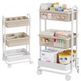 MODANAIS BABY DIAPER CADDY ORGANIZER CART - 3 TIER