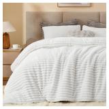 BEDELITE FLEECE QUEEN COMFORTER SET -SUPER SOFT &