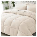 JOLLYVOGUE QUEEN COMFORTER SET, ULTRA-SOFT BED IN