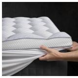 3 INCH ULTRA-FLUFFY MEMORY FOAM MATTRESS TOPPER QU