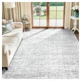 6X9 AREA RUGS WASHABLE RUG, ABSTRACT LIVING ROOM R