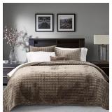 RECYCO LUXURY VELVET QUILT SET KING SIZE BEDDING S
