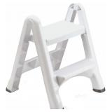RUBBERMAID TWO-STEP FOLDING FOOT STOOL 14-INCH HIG