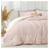 BEDELITE PINTUCK FLUFFY KING SIZE COMFORTER SET -