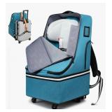 RUCYEN ROLLING CAR SEAT TRAVEL BAG, PADDED CARSEAT