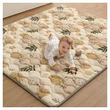 BLISSFUL DIARY BABY PLAY MATS FOR FLOOR, 71X59 INC