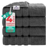 AMERICAN SOFT LINEN LUXURY 4 PIECE BATH TOWEL SET,