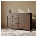 $360 OLIVIA HAZELNUT 6 DRAWER 47.72 IN. WIDE DRESS